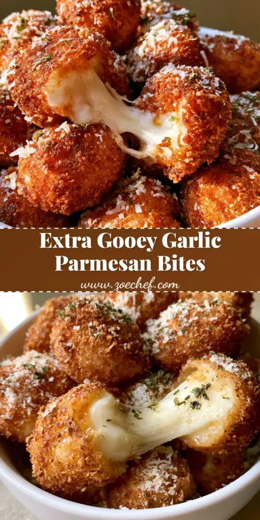 Mozzarella Bites: The Ultimate Crispy, Stringy Cheese Appetizer 3 A pile of golden-brown Mozzarella Bites in a white bowl, one being pulled apart to show a stringy cheese pull.