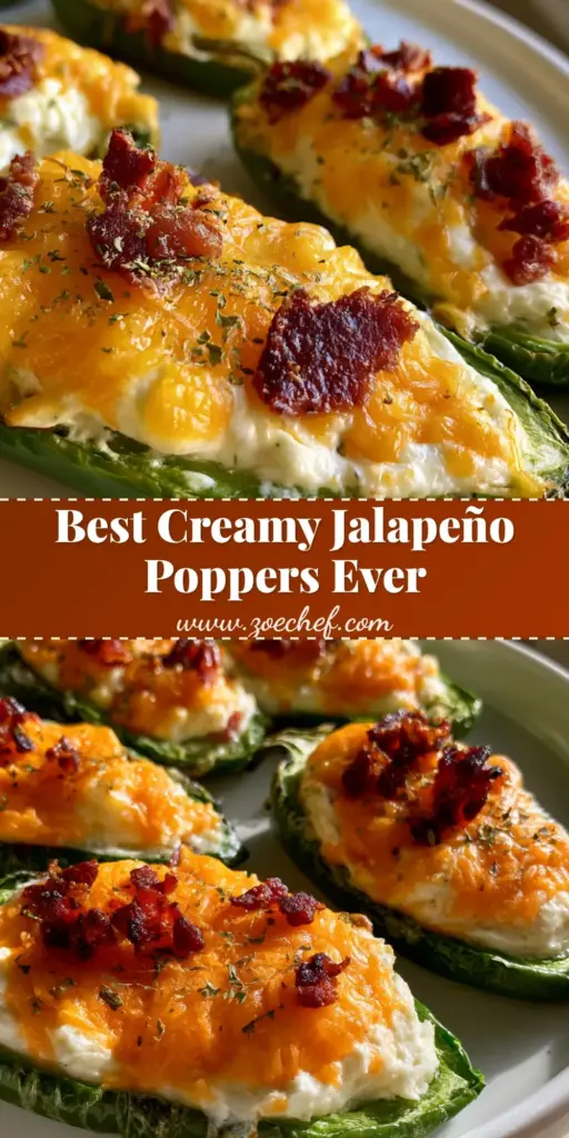 Jalapeño Poppers with Crispy Bacon and Melted Cheddar 3 A white ceramic plate filled with oven-baked Jalapeño Poppers featuring blistered green skins, melted yellow cheddar cheese, and crispy bacon crumbles.