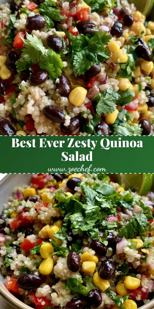 Sweet Corn and Black Bean Quinoa Salad: The Ultimate Healthy Lunch 4 A handheld smartphone photo of a Sweet Corn and Black Bean Quinoa Salad in a ceramic bowl, showing fluffy quinoa, glossy black beans, and vibrant red peppers on a wooden surface.