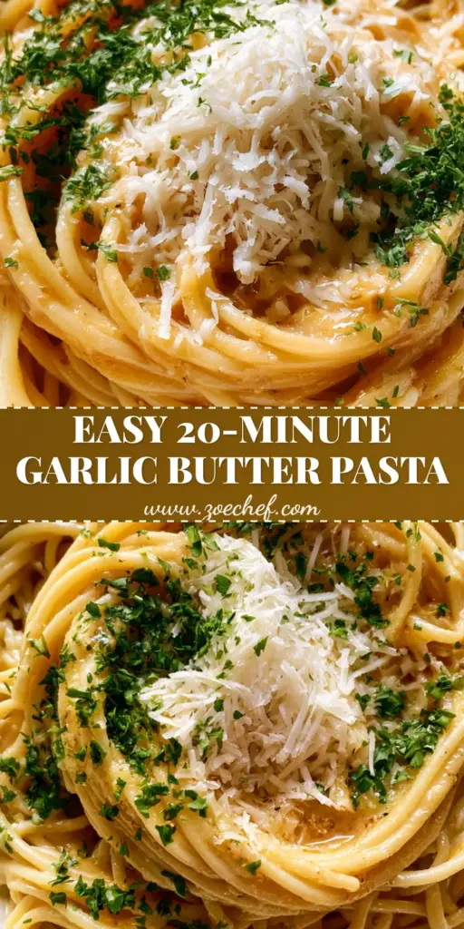 Garlic Butter Pasta: The Easiest 15-Minute Silky Spaghetti Recipe 4 A top-down smartphone photo of a white ceramic bowl containing a nest of glossy spaghetti in a golden Garlic Butter Pasta sauce, topped with shredded parmesan and chopped parsley.